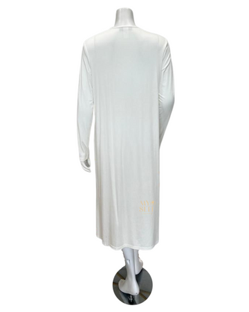 Sparrow S6431 Ivory Long Sleeve 44" Maternity Shell Dress myselflingerie.com